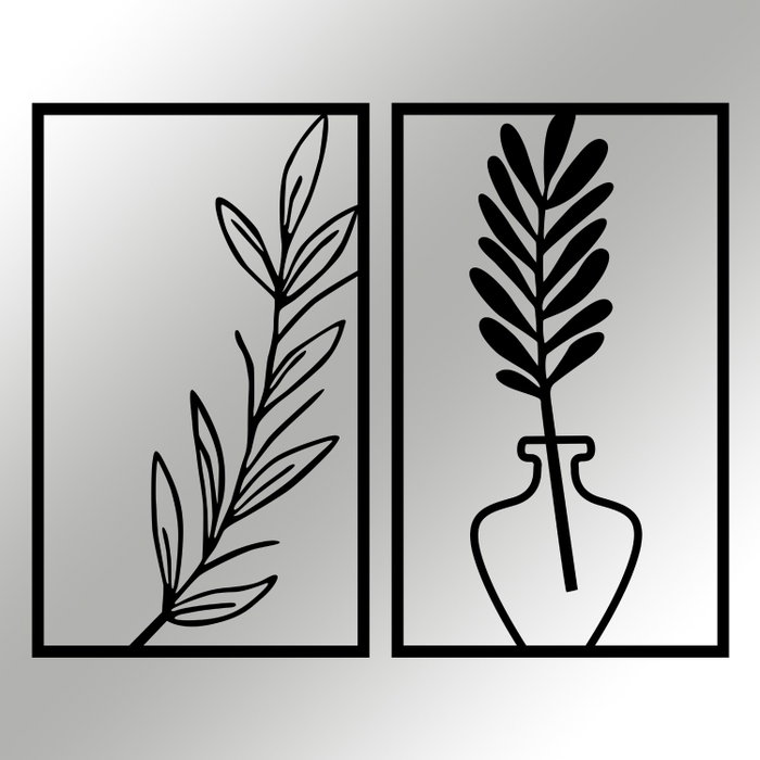 Wallity Bohem Accesorio decorativo de pared de metal Negro Wallity Bohem Accesorio decorativo de pared de metal Negro